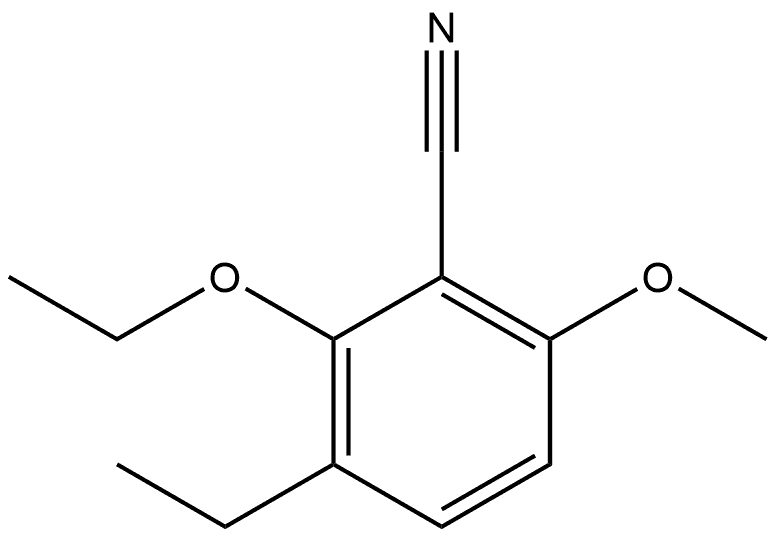 2-Ethoxy-3-ethyl-6-methoxybenzonitrile Structure