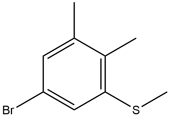 5-Bromo-1,2-dimethyl-3-(methylthio)benzene Structure