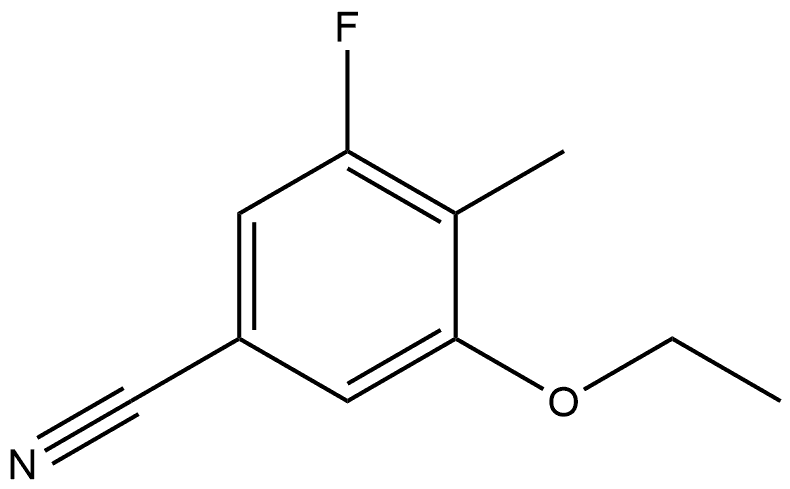 3-Ethoxy-5-fluoro-4-methylbenzonitrile Structure