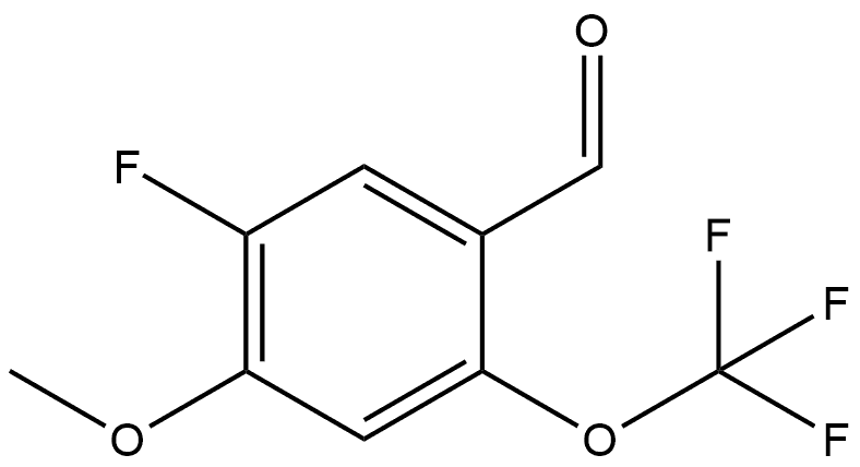 5-Fluoro-4-methoxy-2-(trifluoromethoxy)benzaldehyde Structure