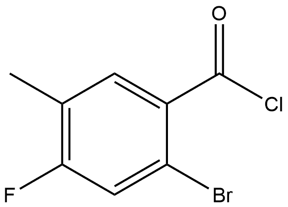 2-Bromo-4-fluoro-5-methylbenzoyl chloride Structure