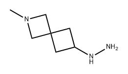 2-Azaspiro[3.3]heptane, 6-hydrazinyl-2-methyl- Structure