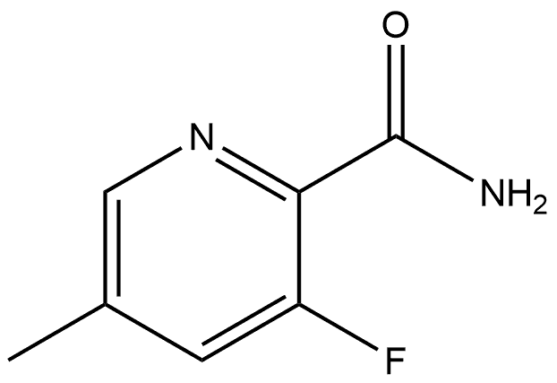 3-Fluoro-5-methyl-2-pyridinecarboxamide Structure