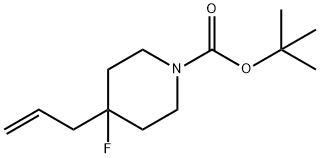 1,1-Dimethylethyl 4-fluoro-4-(2-propen-1-yl)-1-piperidinecarboxylate Structure