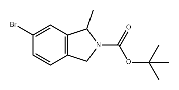 2H-Isoindole-2-carboxylic acid, 6-bromo-1,3-dihydro-1-methyl-, 1,1-dimethylethyl ester Structure