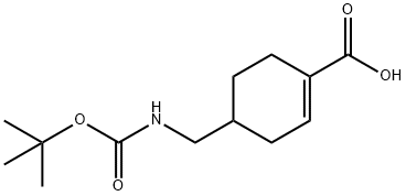 4-({[(tert-butoxy)carbonyl]amino}methyl)cyclohex1-ene-1-carboxylic acid Structure