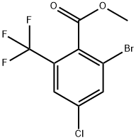 methyl 2-bromo-4-chloro-6-(trifluoromethyl)benzoate Structure