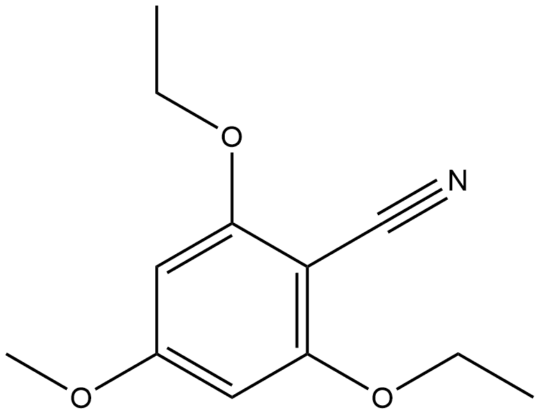 2,6-Diethoxy-4-methoxybenzonitrile Structure