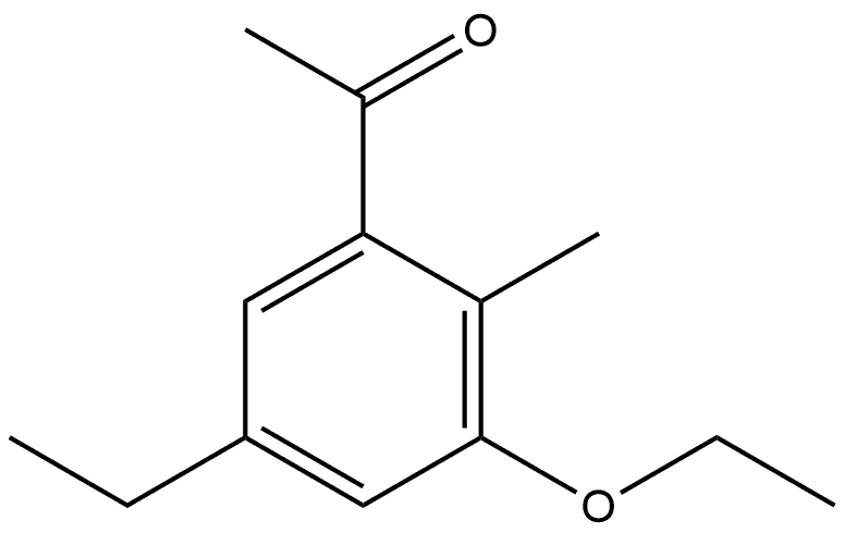 1-(3-Ethoxy-5-ethyl-2-methylphenyl)ethanone Structure