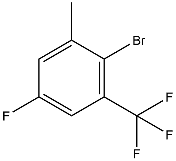 2-Bromo-5-fluoro-1-methyl-3-(trifluoromethyl)benzene Structure