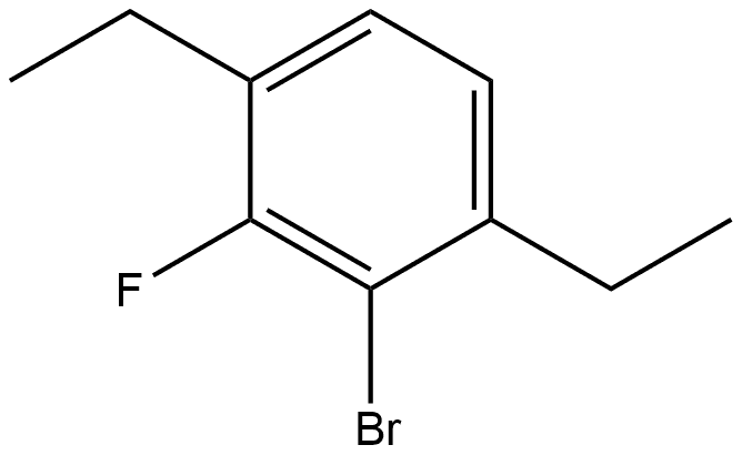 2-Bromo-1,4-diethyl-3-fluorobenzene Structure