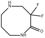 3,3-difluoro-1,5-diazocan-2-one 구조식 이미지