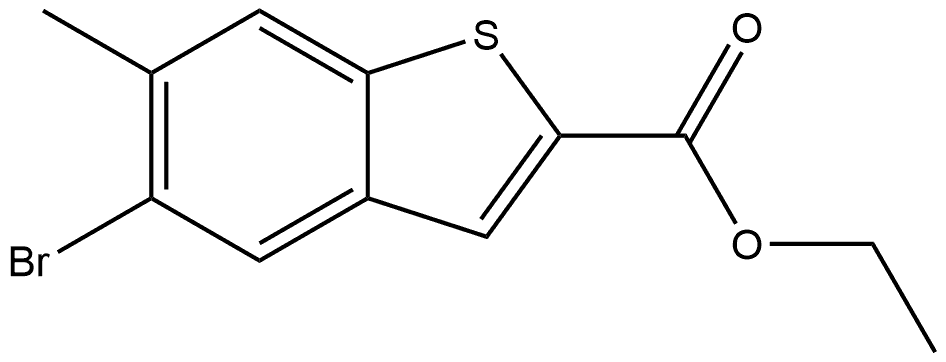 Ethyl 5-bromo-6-methylbenzo[b]thiophene-2-carboxylate Structure