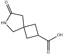 6-Azaspiro[3.4]octane-2-carboxylic acid, 7-oxo- Structure