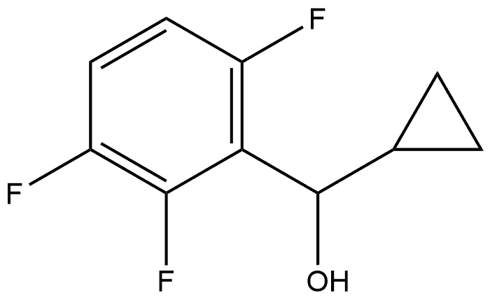 α-Cyclopropyl-2,3,6-trifluorobenzenemethanol Structure