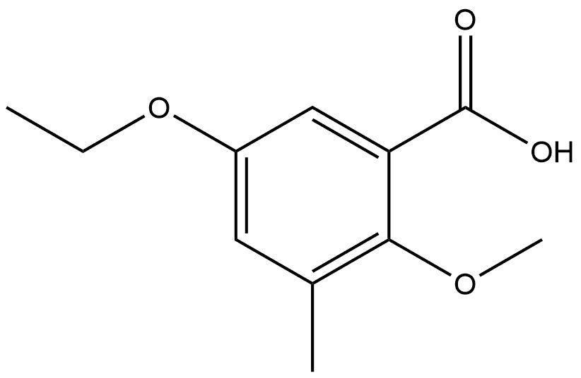 5-Ethoxy-2-methoxy-3-methylbenzoic acid Structure