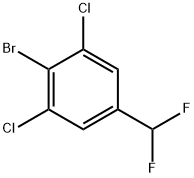 2-bromo-1,3-dichloro-5-(difluoromethyl)benzene Structure