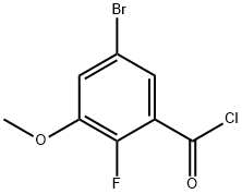 5-Bromo-2-fluoro-3-methoxybenzoyl chloride Structure