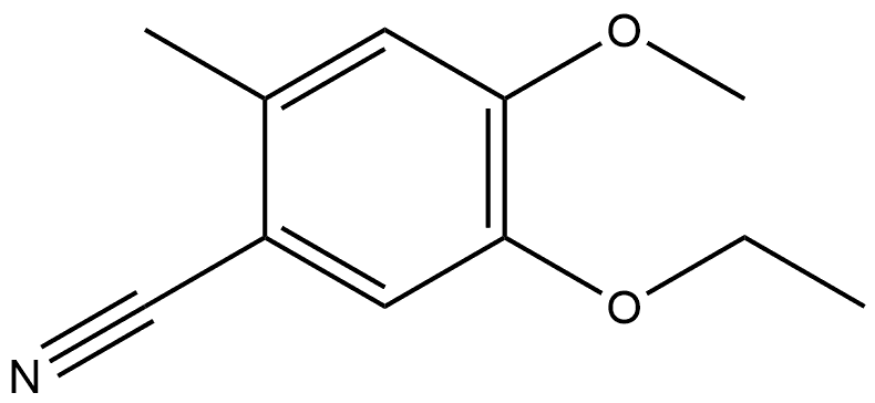 5-Ethoxy-4-methoxy-2-methylbenzonitrile Structure