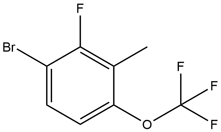 1-Bromo-2-fluoro-3-methyl-4-(trifluoromethoxy)benzene Structure