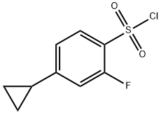 4-cyclopropyl-2-fluorobenzene-1-sulfonyl chloride Structure