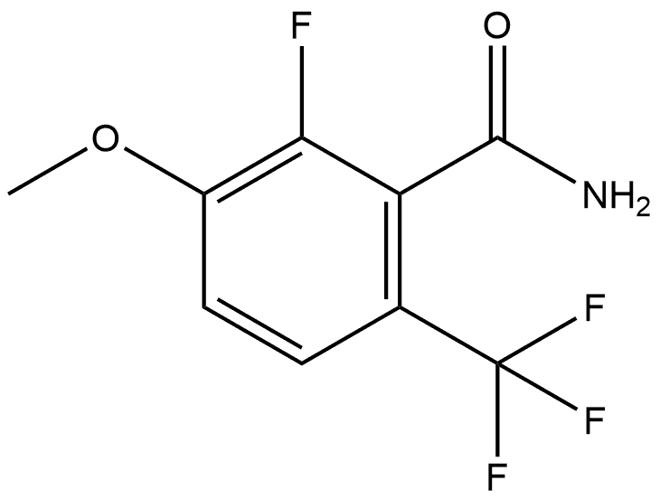 2-Fluoro-3-methoxy-6-(trifluoromethyl)benzamide Structure