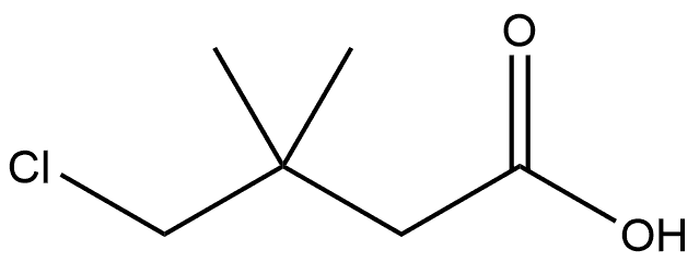 4-Chloro-3,3-dimethylbutanoic acid 구조식 이미지