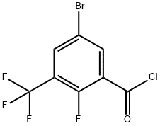 5-Bromo-2-fluoro-3-(trifluoromethyl)benzoyl chloride Structure