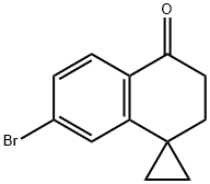 7'-bromo-3',4'-dihydro-2'H-spiro[cyclopropane-1,1
'-naphthalen]-4'-one Structure