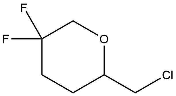 2-(chloromethyl)-5,5-difluorotetrahydro-2H-pyran Structure