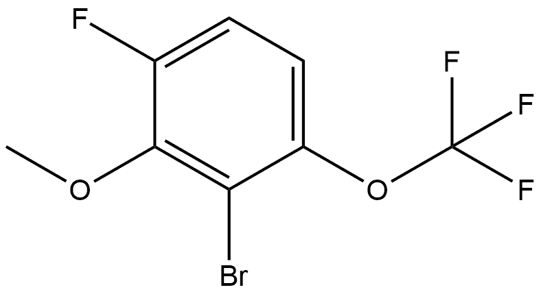 2-Bromo-4-fluoro-3-methoxy-1-(trifluoromethoxy)benzene Structure