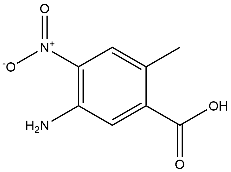 5-Amino-2-methyl-4-nitrobenzoic acid Structure