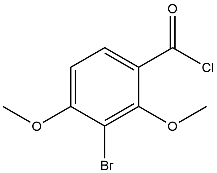 3-Bromo-2,4-dimethoxybenzoyl chloride Structure