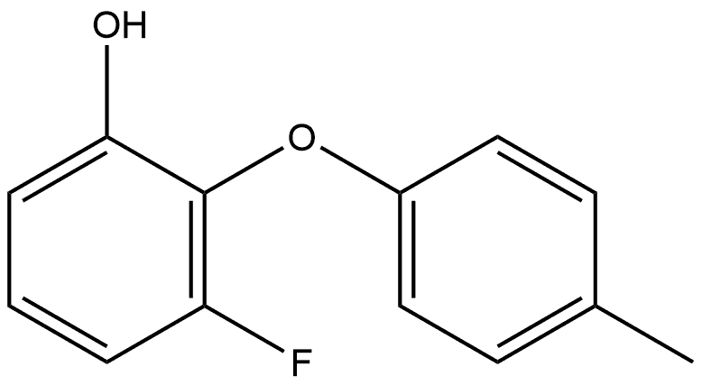 3-Fluoro-2-(4-methylphenoxy)phenol Structure