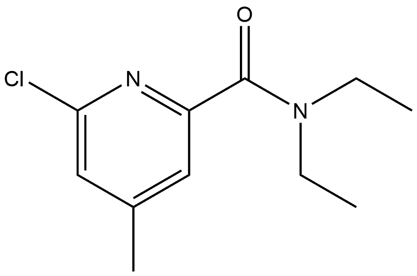 6-Chloro-N,N-diethyl-4-methyl-2-pyridinecarboxamide Structure