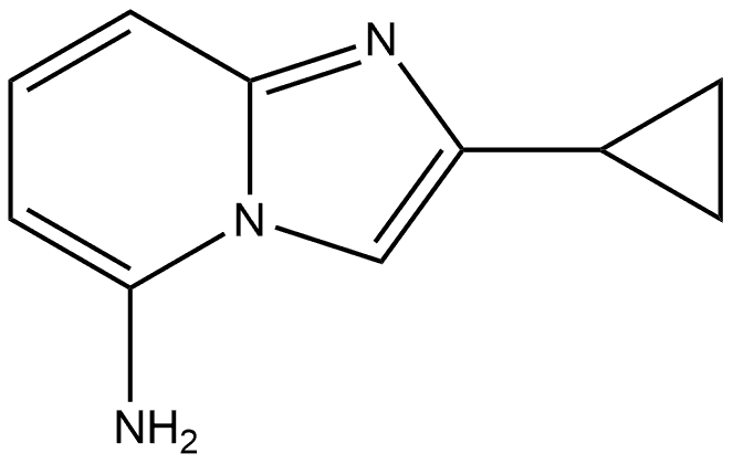 2-cyclopropylimidazo[1,2-a]pyridin-5-amine 구조식 이미지