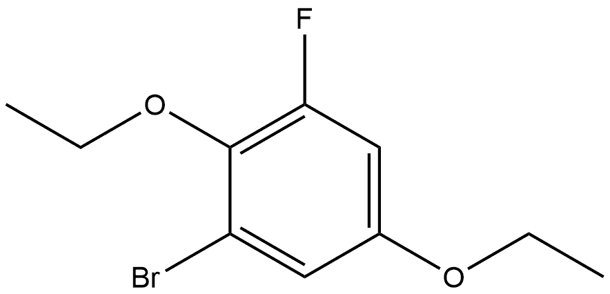 1-Bromo-2,5-diethoxy-3-fluorobenzene Structure