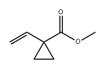 Cyclopropanecarboxylic acid, 1-ethenyl-, methyl ester Structure