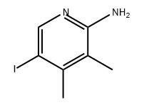 2-Pyridinamine, 5-iodo-3,4-dimethyl- 구조식 이미지