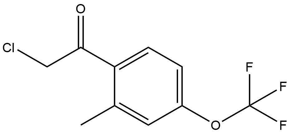 2-Chloro-1-[2-methyl-4-(trifluoromethoxy)phenyl]ethanone Structure