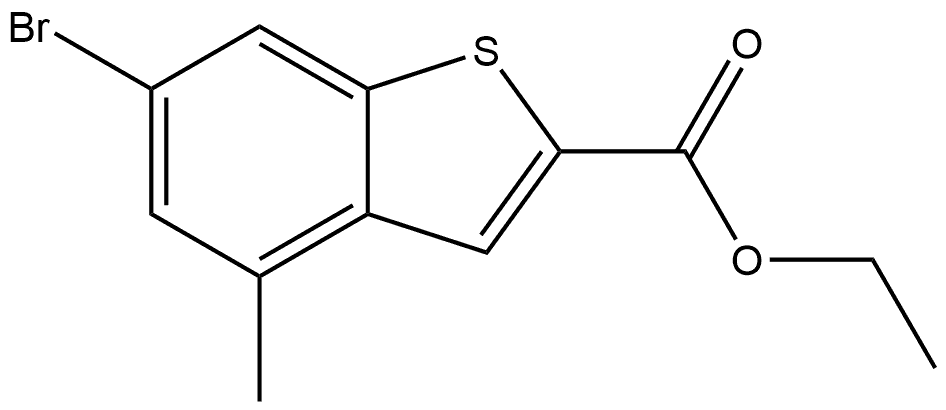 Ethyl 6-bromo-4-methylbenzo[b]thiophene-2-carboxylate Structure