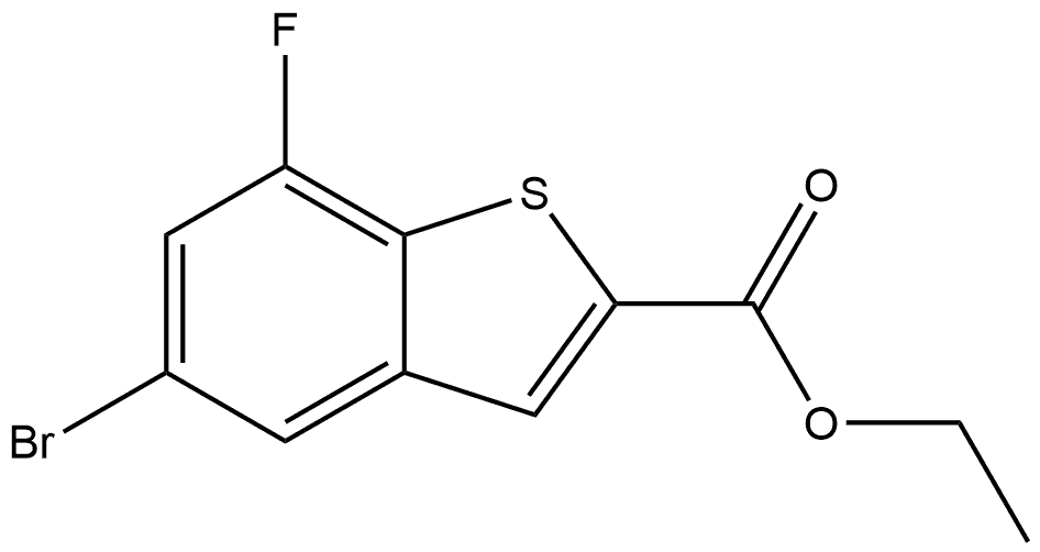 Ethyl 5-bromo-7-fluorobenzo[b]thiophene-2-carboxylate Structure