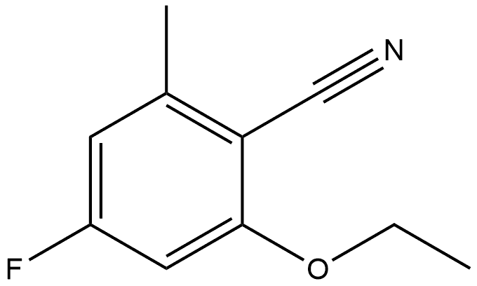 2-Ethoxy-4-fluoro-6-methylbenzonitrile Structure