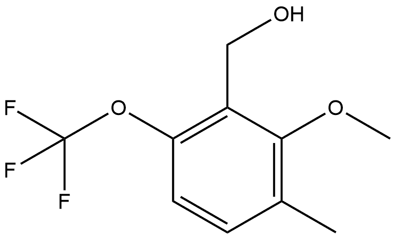 2-Methoxy-3-methyl-6-(trifluoromethoxy)benzenemethanol Structure