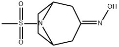 8-Azabicyclo[3.2.1]octan-3-one, 8-(methylsulfonyl)-, oxime Structure