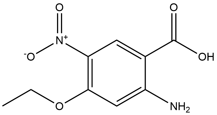 2-amino-4-ethoxy-5-nitrobenzoic acid 구조식 이미지