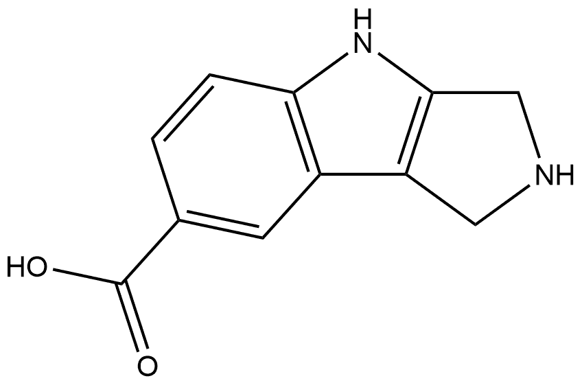 1H,2H,3H,4H-pyrrolo[3,4-b]indole-7-carboxylic acid Structure