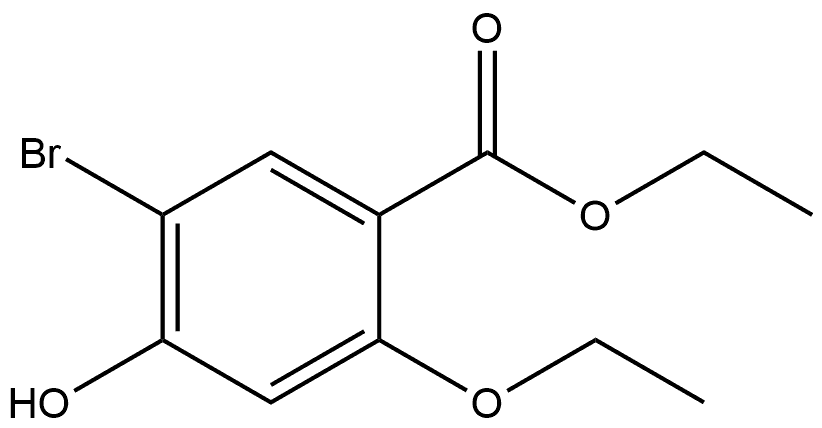 Ethyl 5-bromo-2-ethoxy-4-hydroxybenzoate Structure