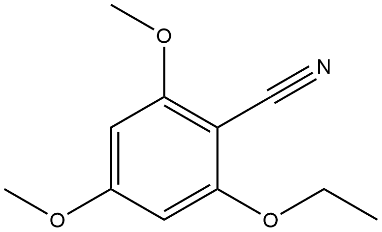 2-Ethoxy-4,6-dimethoxybenzonitrile Structure