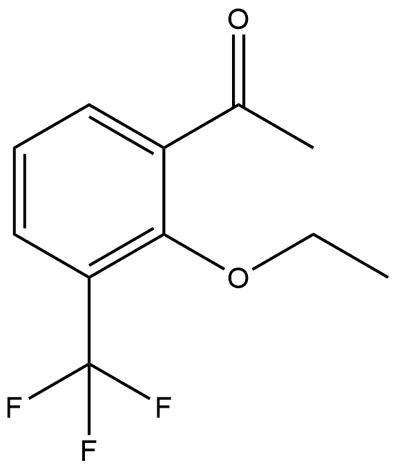 1-[2-Ethoxy-3-(trifluoromethyl)phenyl]ethanone 구조식 이미지